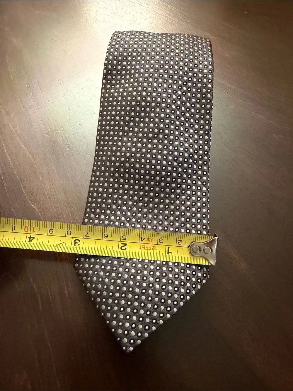 Hugo Boss Classic Men's Polka Dot Navy Tie 3” wide